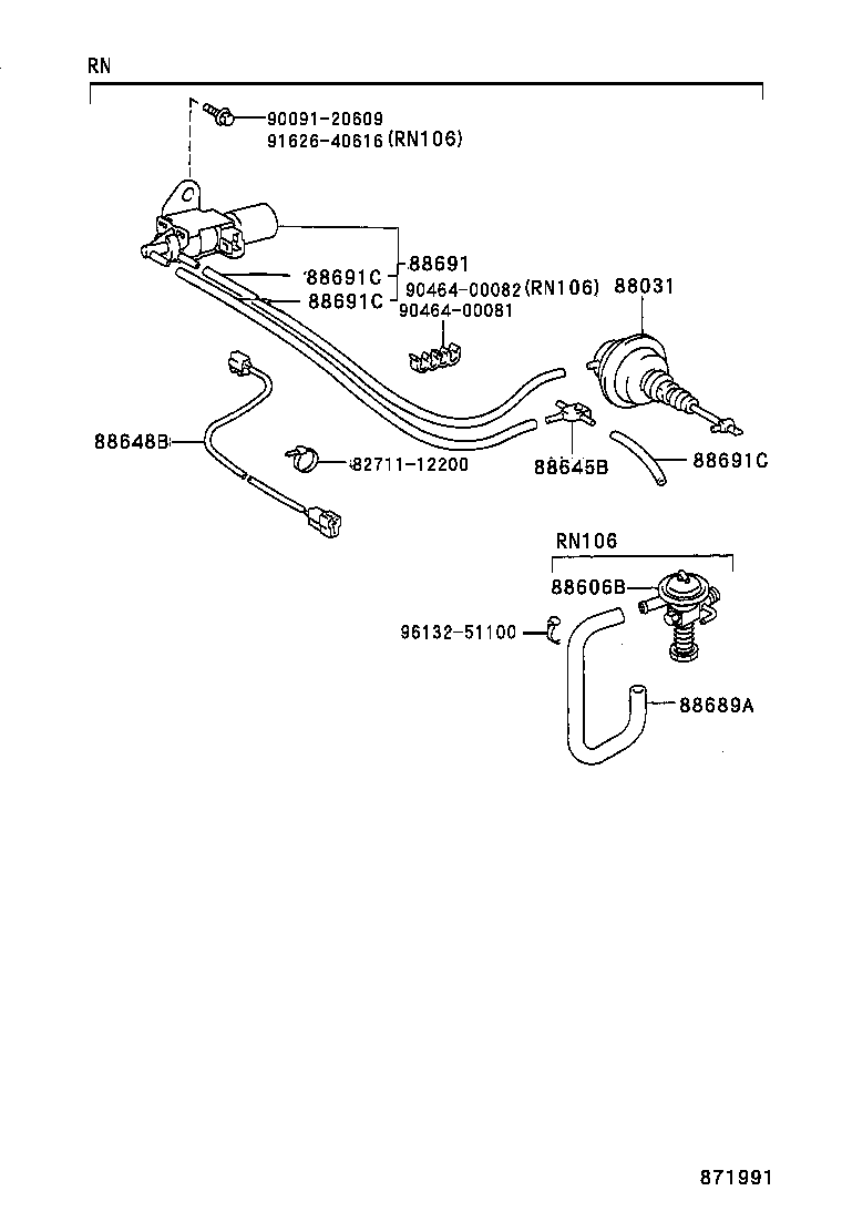 88690-35010 VALVE, MAGNET (FOR IDLE UP DEVICE) product image