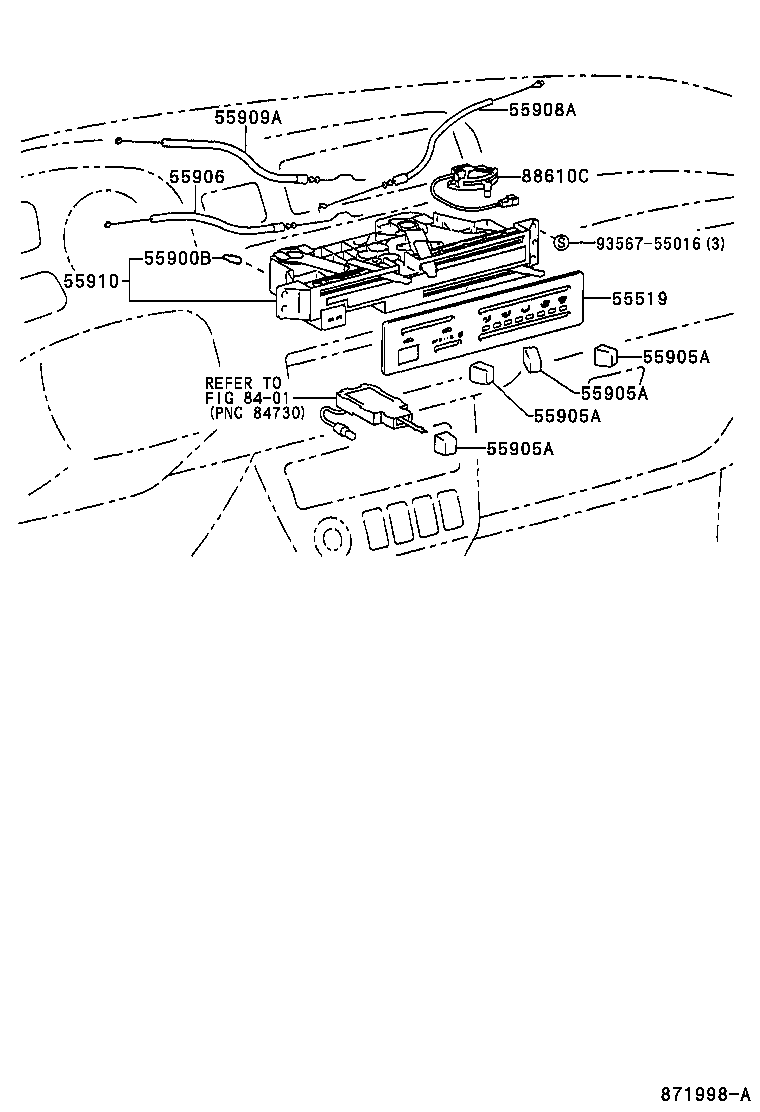 Toyota 55843-42020 DUCT, HEATER TO REGISTER, NO.1