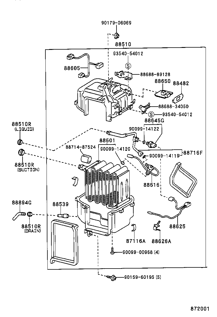 88605-34010 HARNESS SUB-ASSY, COOLER WIRING, NO.1 product image