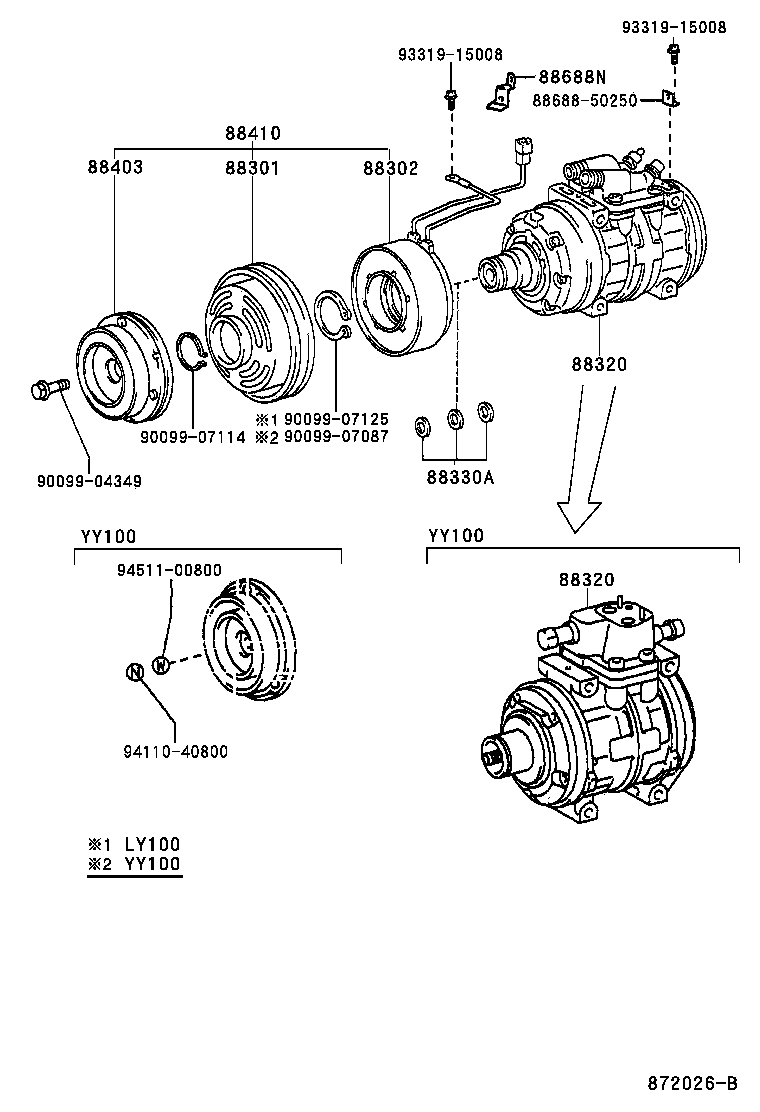 90099-10015 BEARING (FOR COOLER IDLE PULLEY) product image