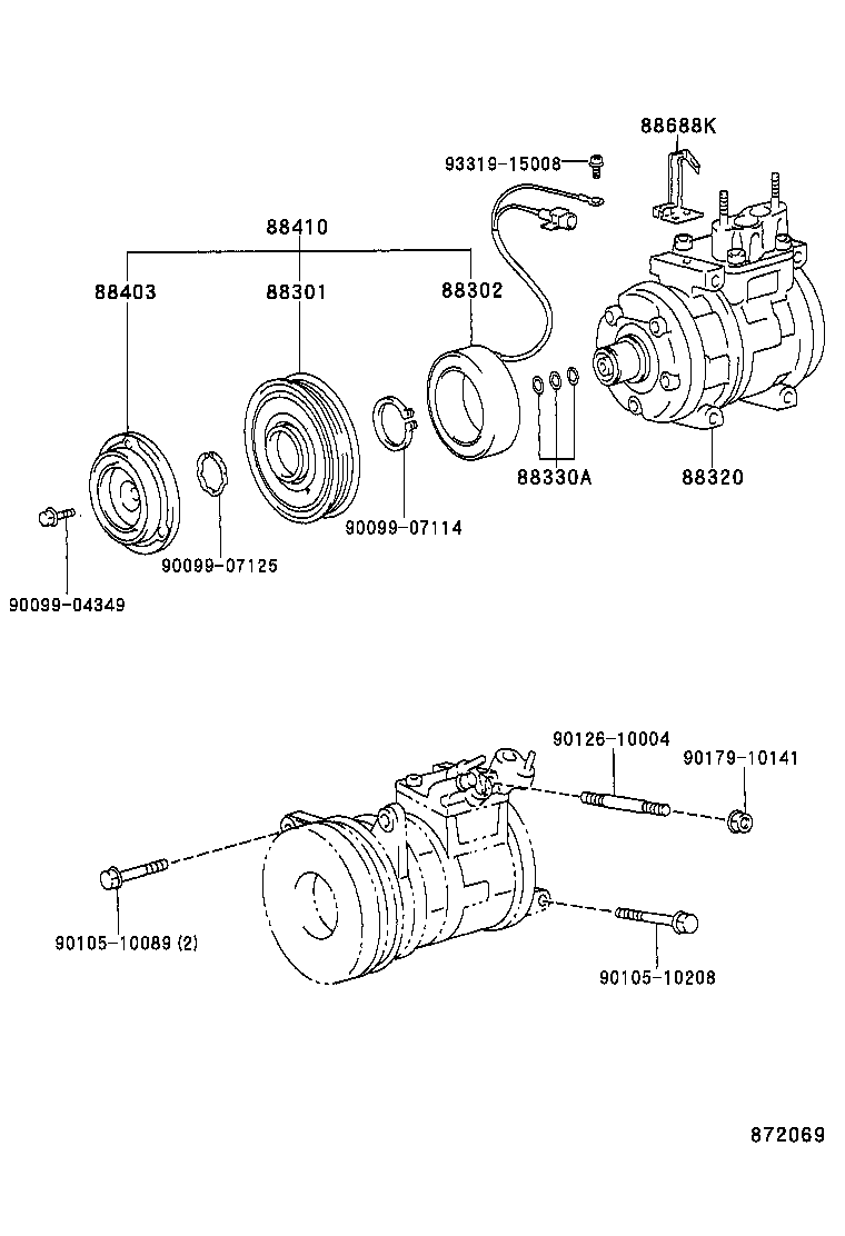 88320-3A080 COMPRESSOR ASSY, COOLER product image