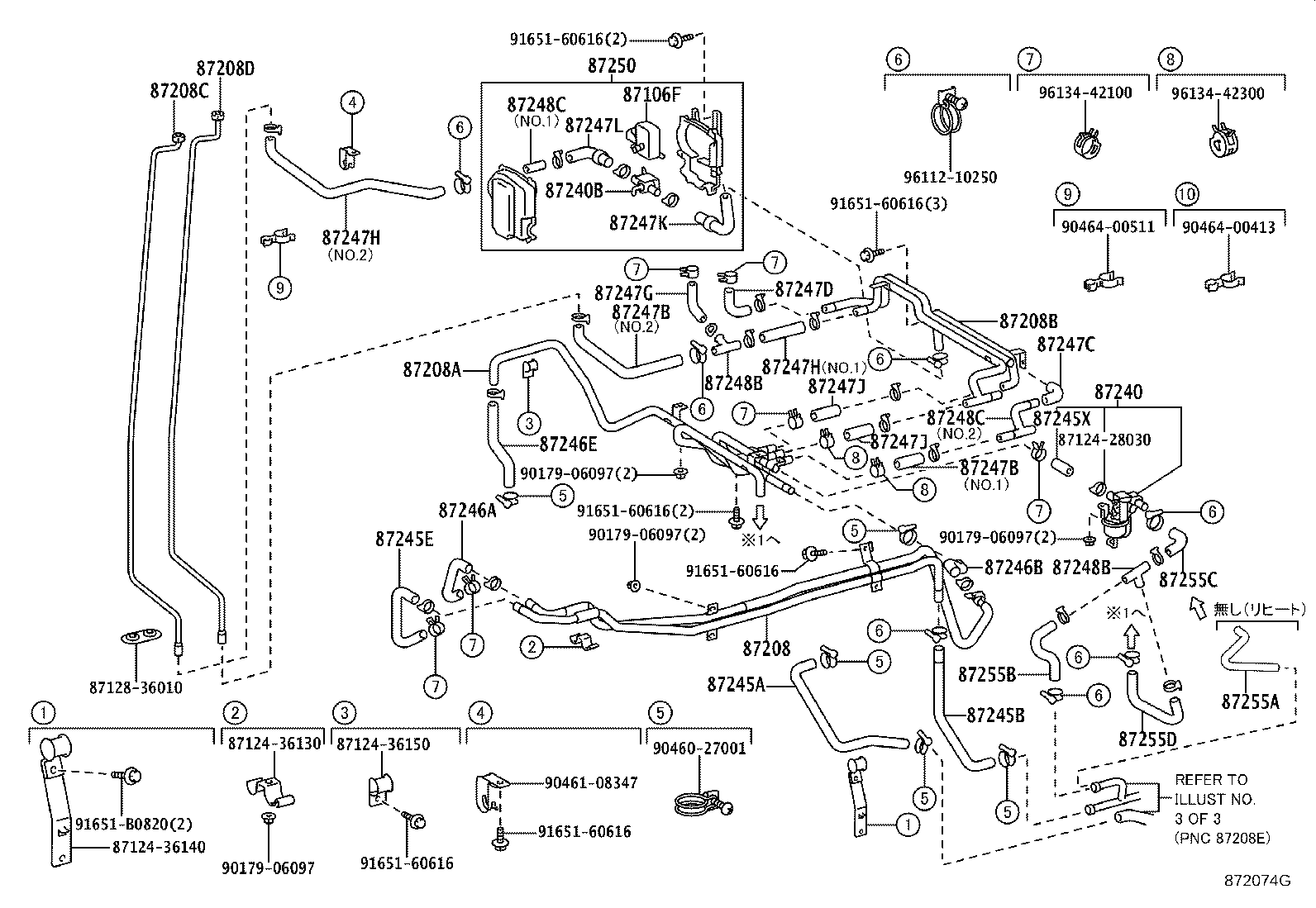 87240-36110 VALVE ASSY, HEATER WATER product image