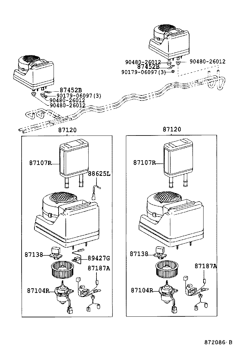 87248-36280 PIPE, FRONT HEATER RADIATOR WATER product image
