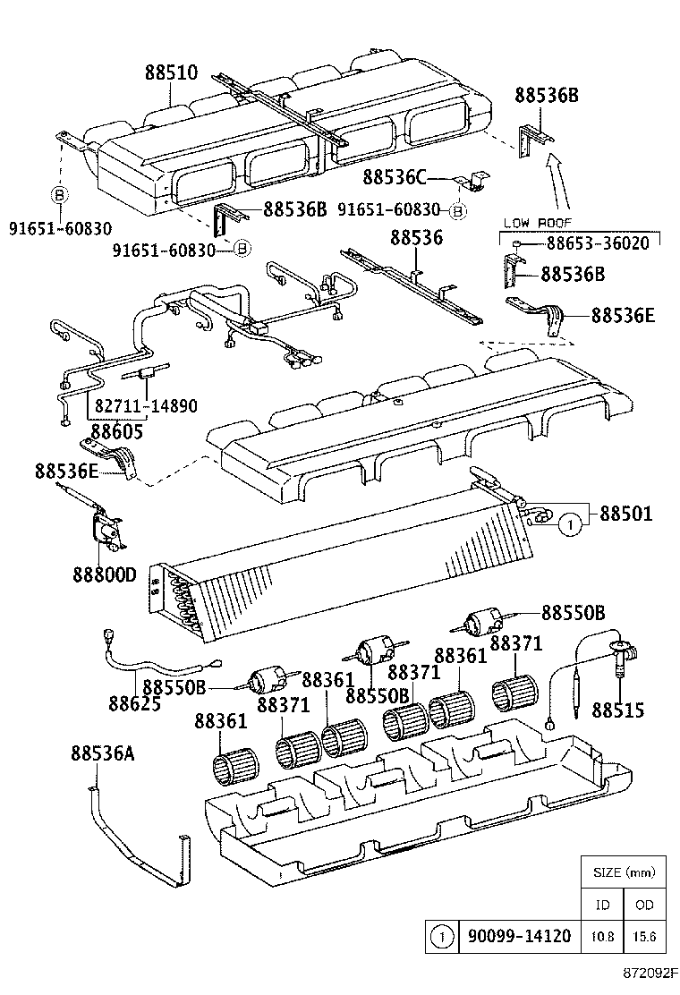 88510-36151 UNIT ASSY, COOLER product image