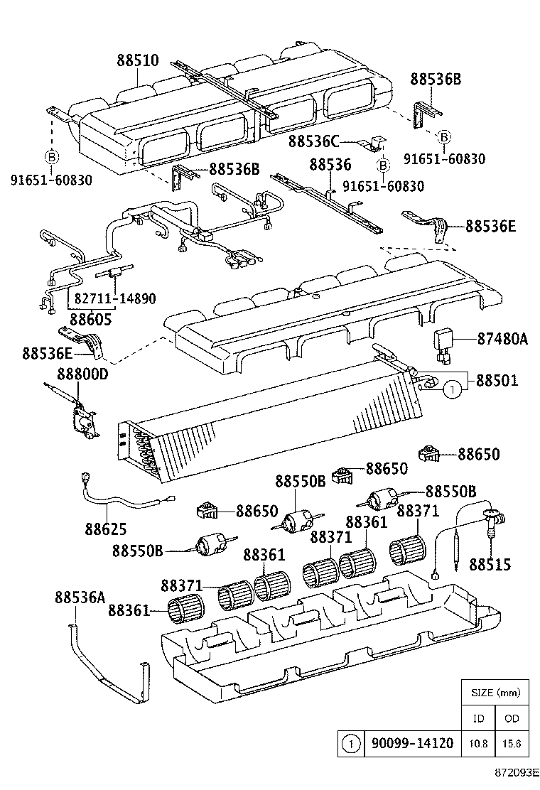 88510-36151 UNIT ASSY, COOLER product image