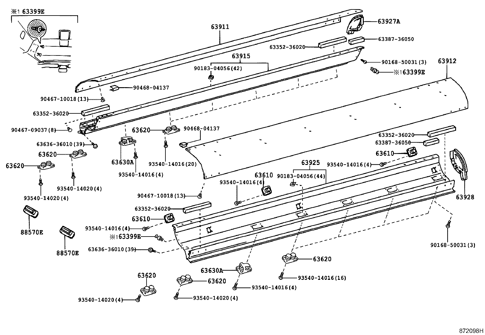 55085-36010 DUCT SUB-ASSY, HEATER TO REGISTER, NO.2 product image