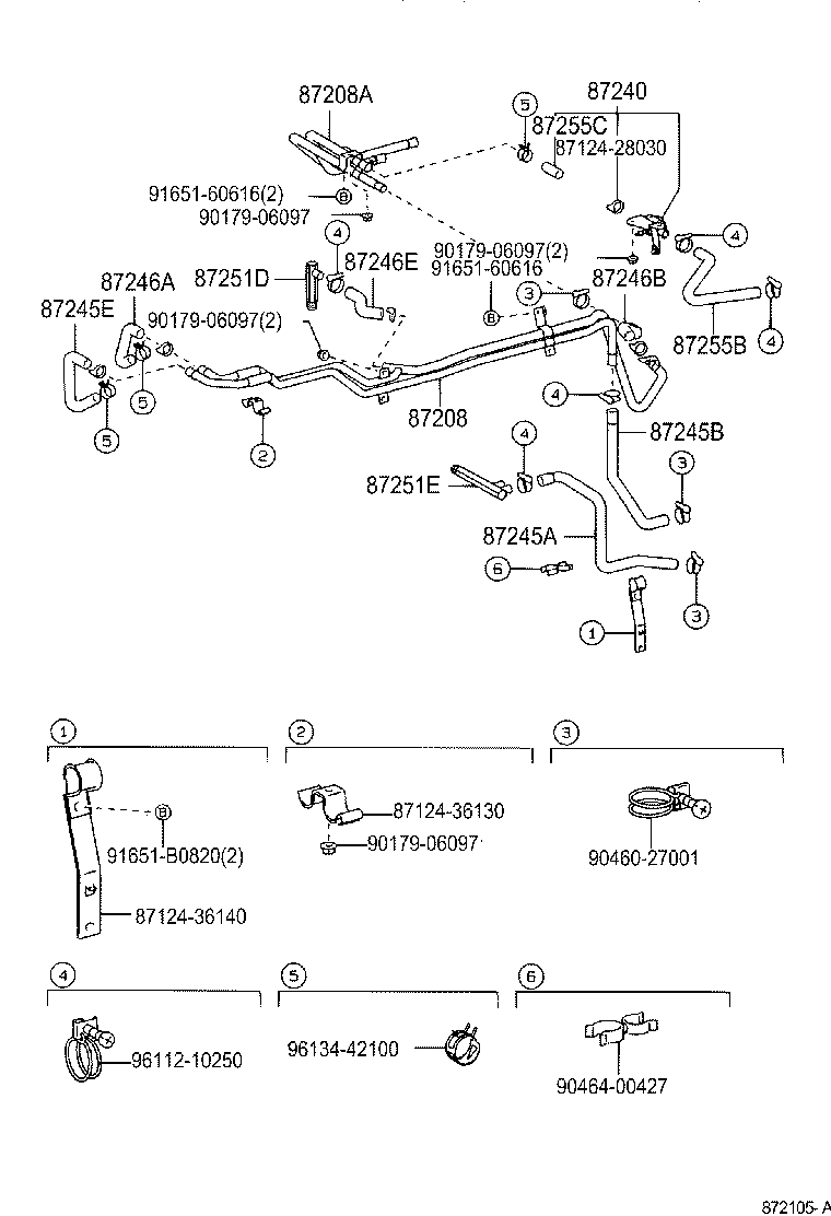 87240-36110 VALVE ASSY, HEATER WATER product image
