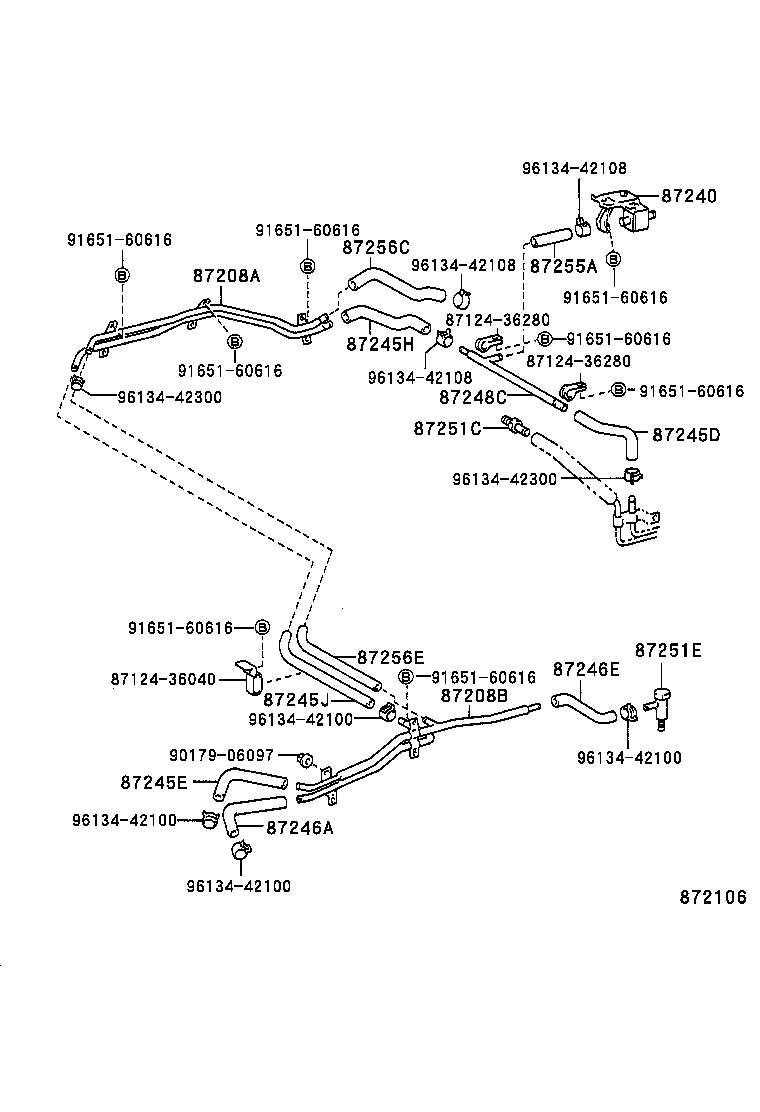 87240-36110 VALVE ASSY, HEATER WATER product image