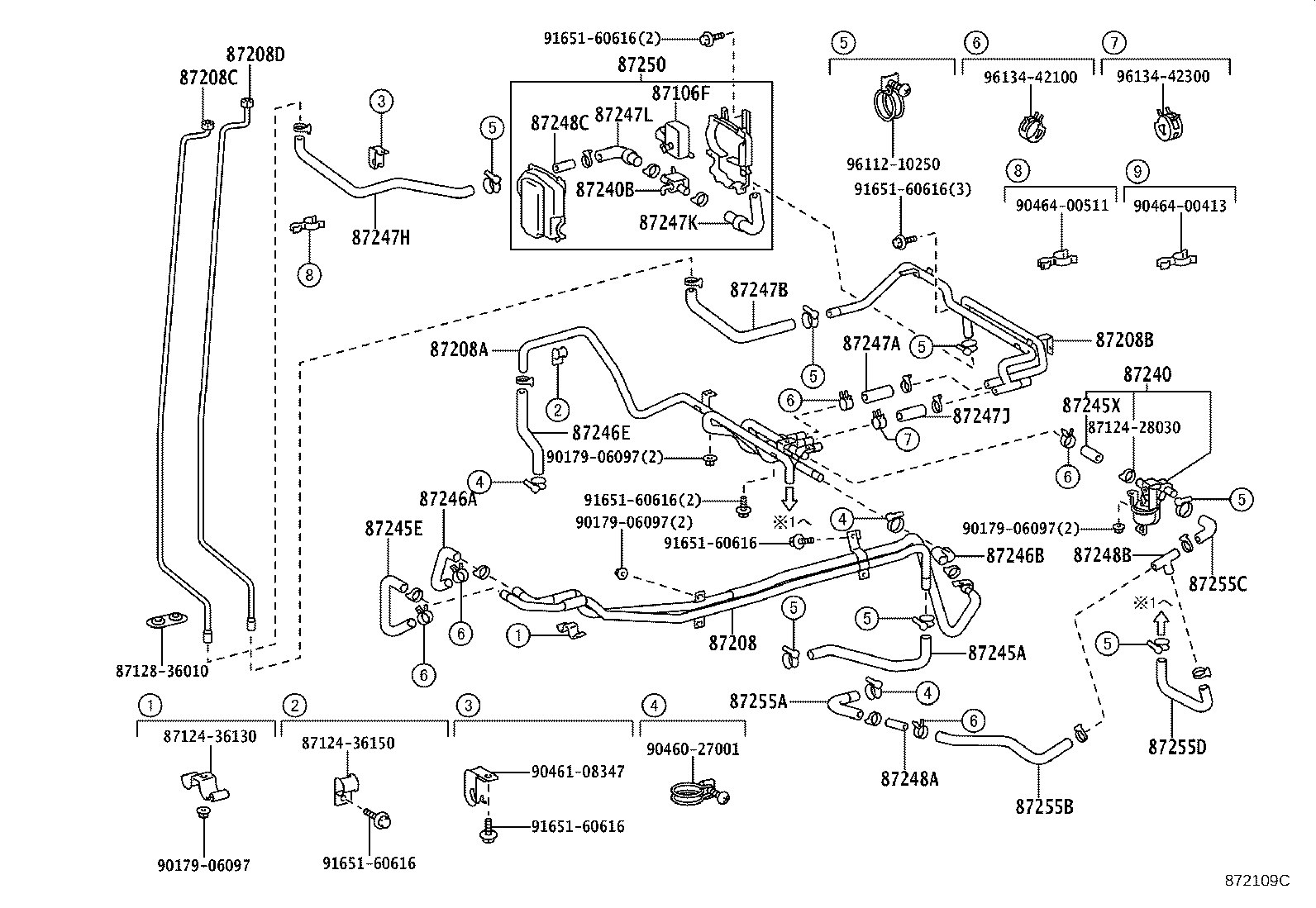 87240-36110 VALVE ASSY, HEATER WATER product image