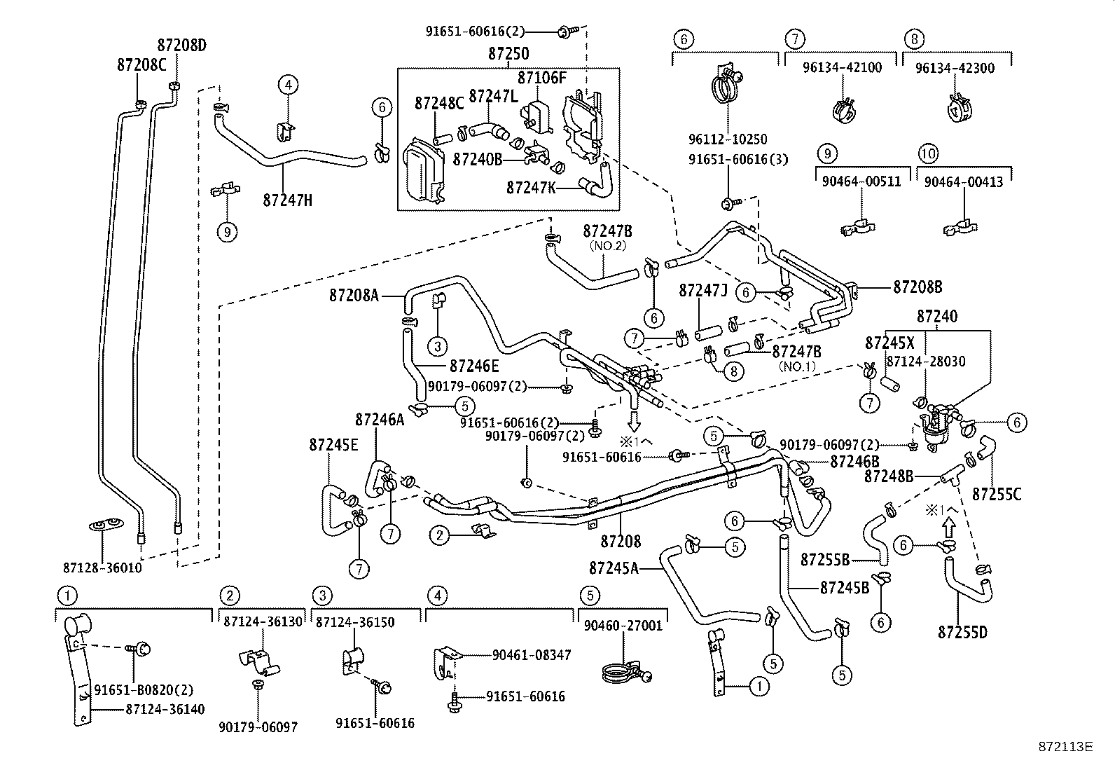 87240-36110 VALVE ASSY, HEATER WATER product image