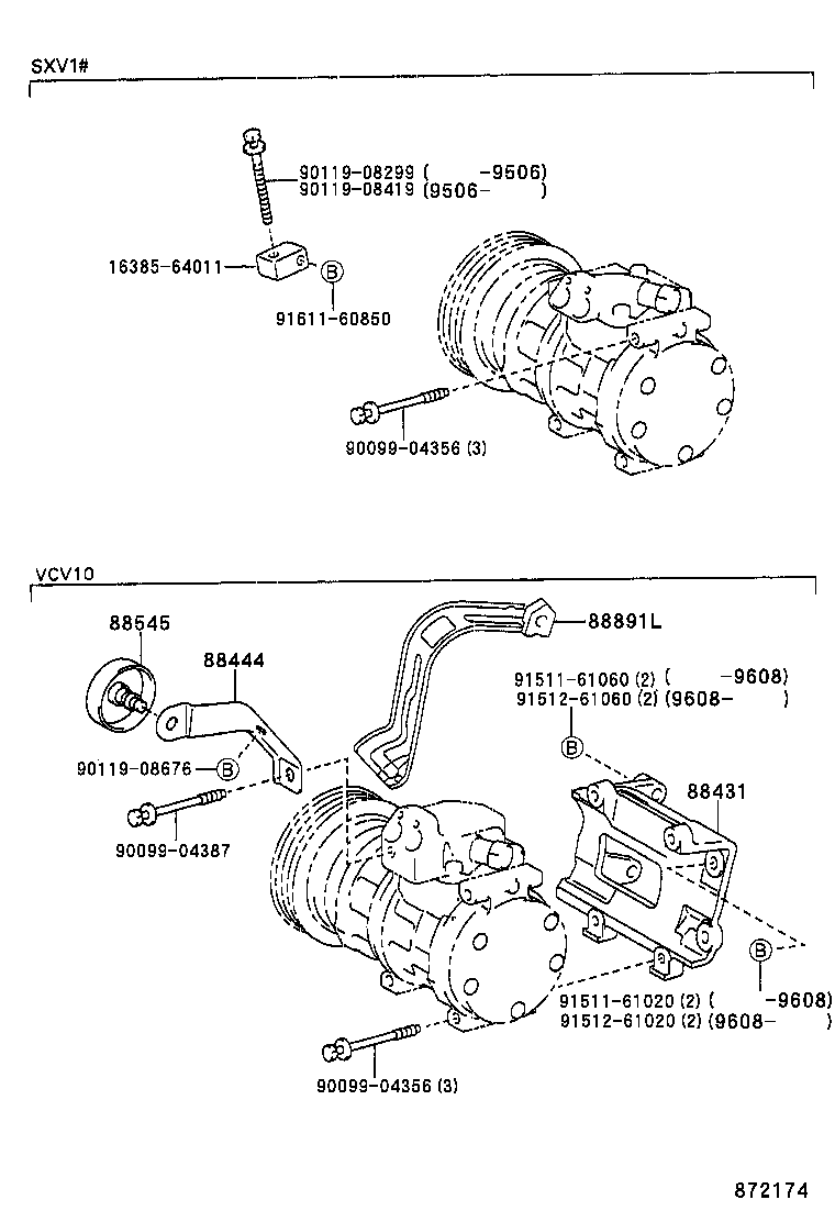 88688-33320 BRACKET, COOLER COMPRESSOR product image
