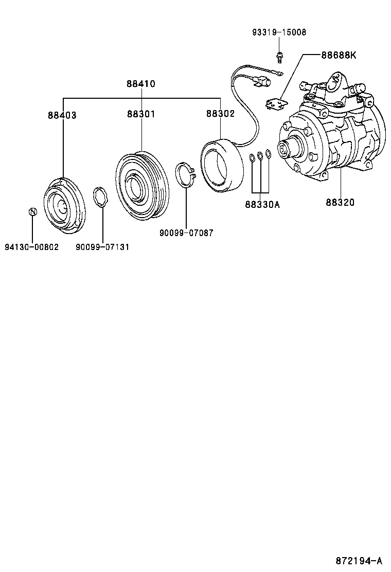 88320-22700 COMPRESSOR ASSY, COOLER product image