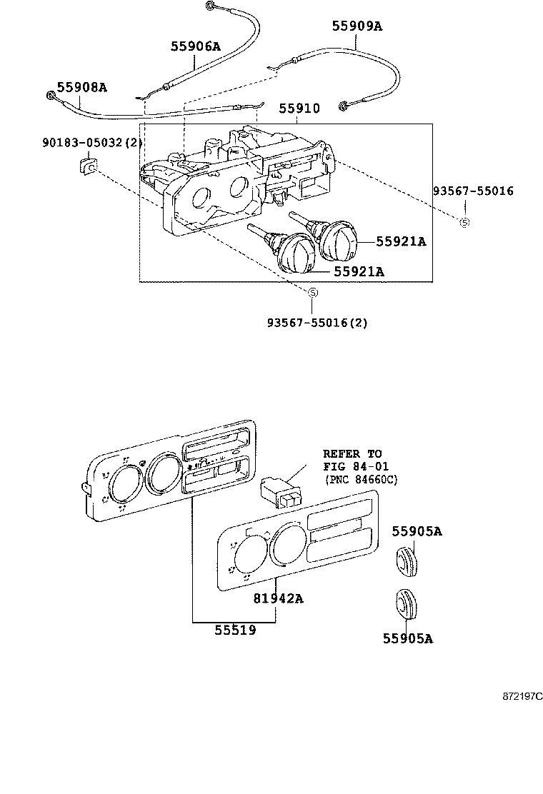 55900-10390 CONTROL ASSY, AIR CONDITIONER product image