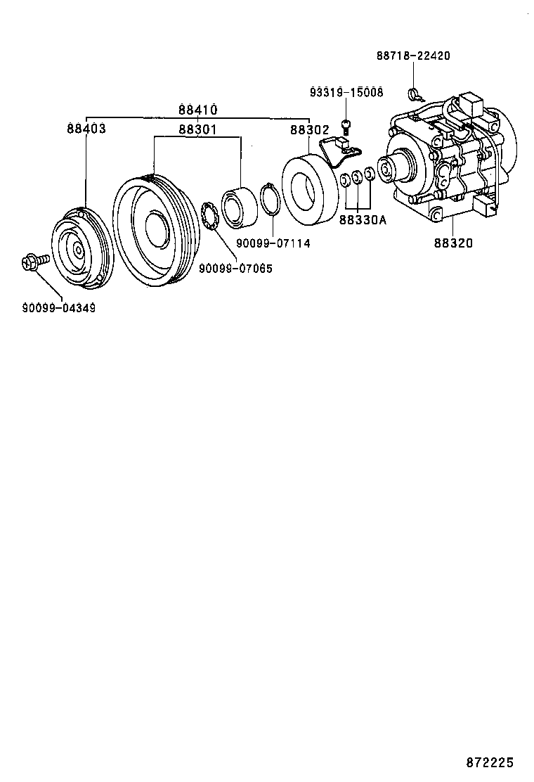 88320-1A080 COMPRESSOR ASSY, COOLER product image