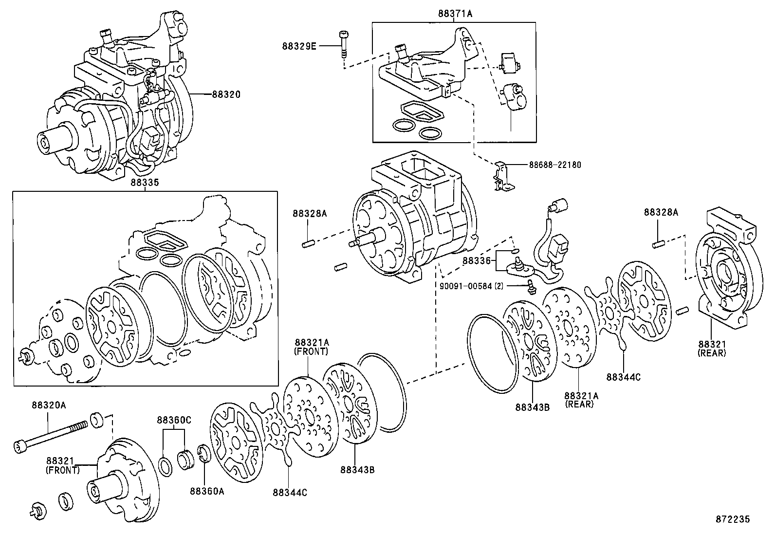 88320-02050 COMPRESSOR ASSY, COOLER product image
