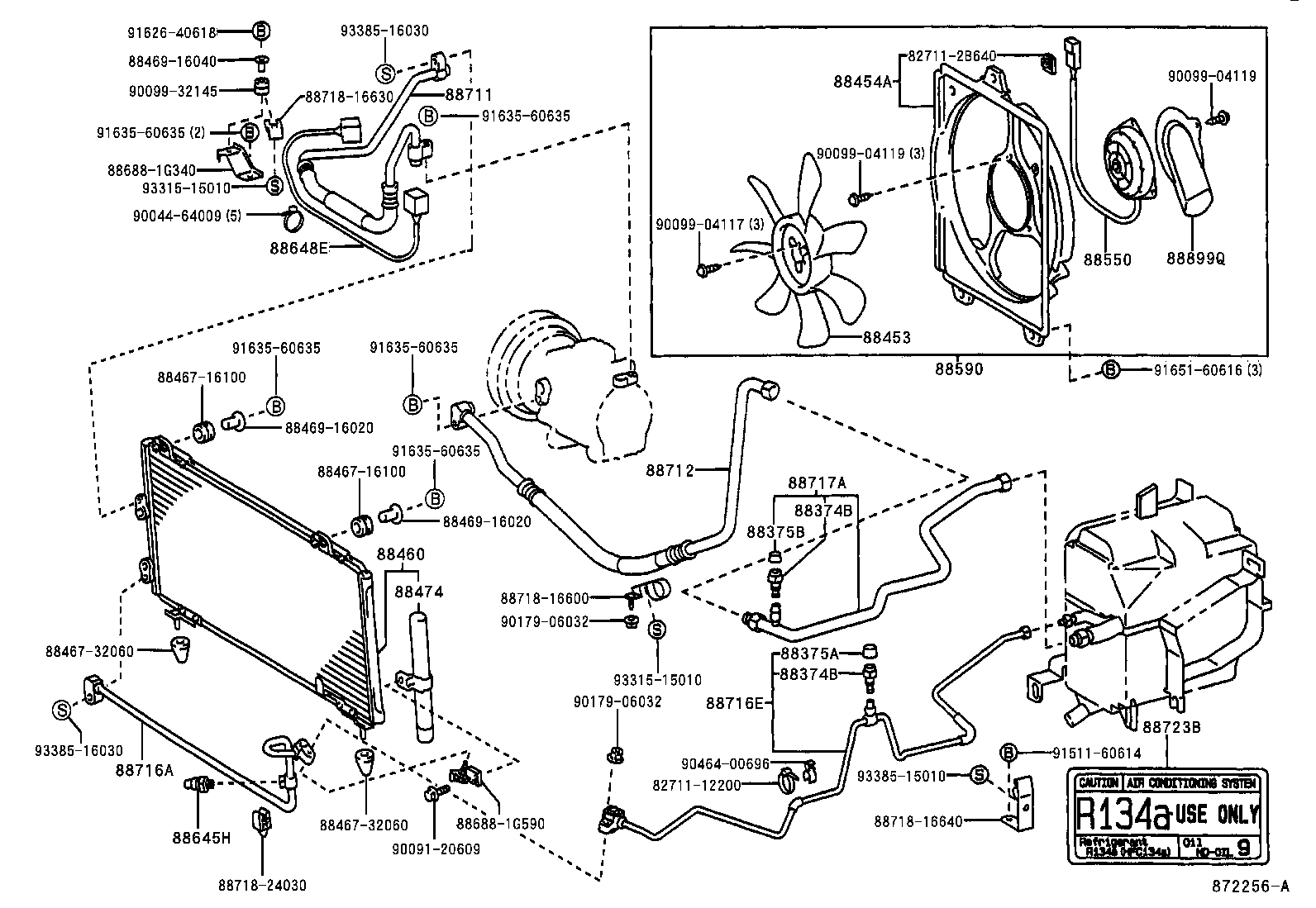 88712-16481 HOSE, COOLER REFRIGERANT SUCTION, NO.1 product image