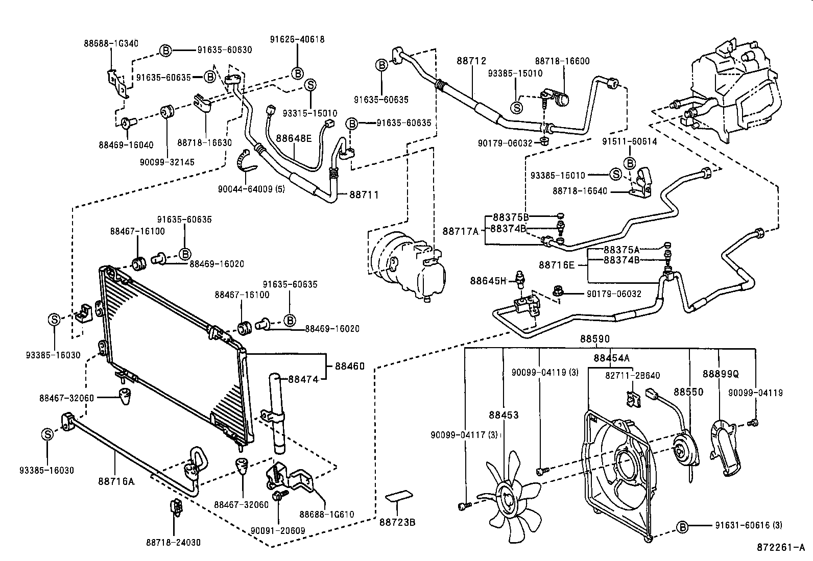 88590-16100 BLOWER ASSY, W/SHROUD product image