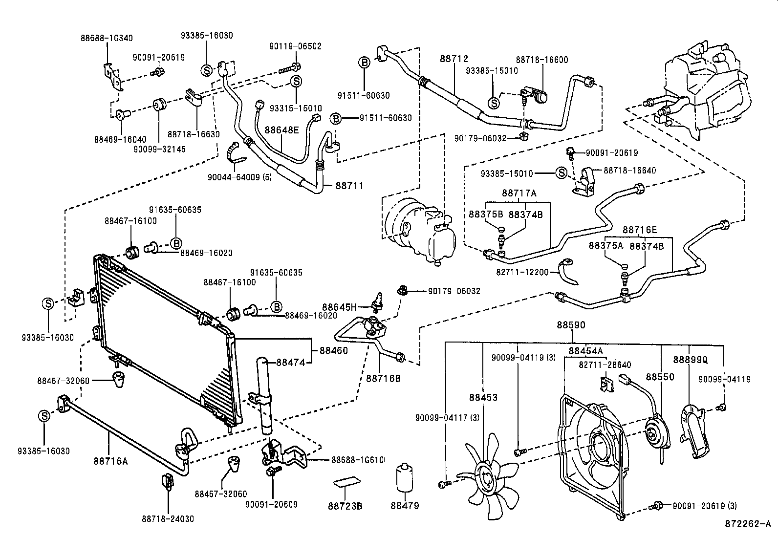 88590-16100 BLOWER ASSY, W/SHROUD product image