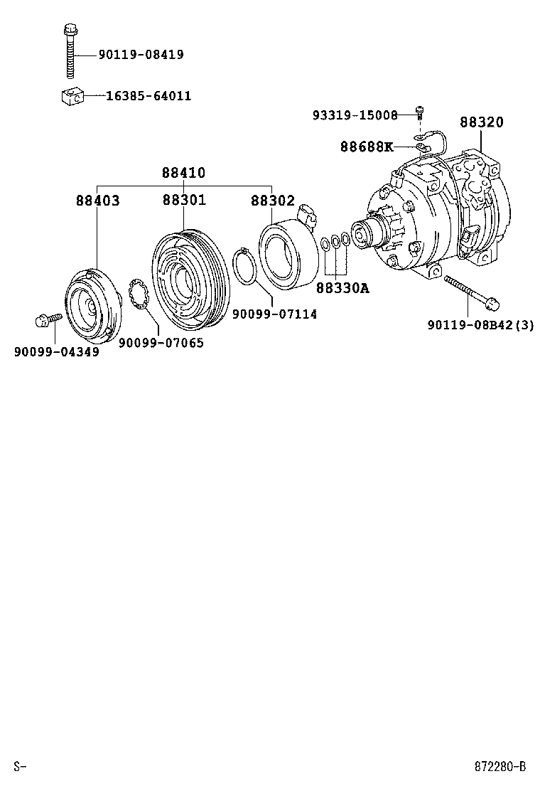 88320-48050 COMPRESSOR ASSY, COOLER product image