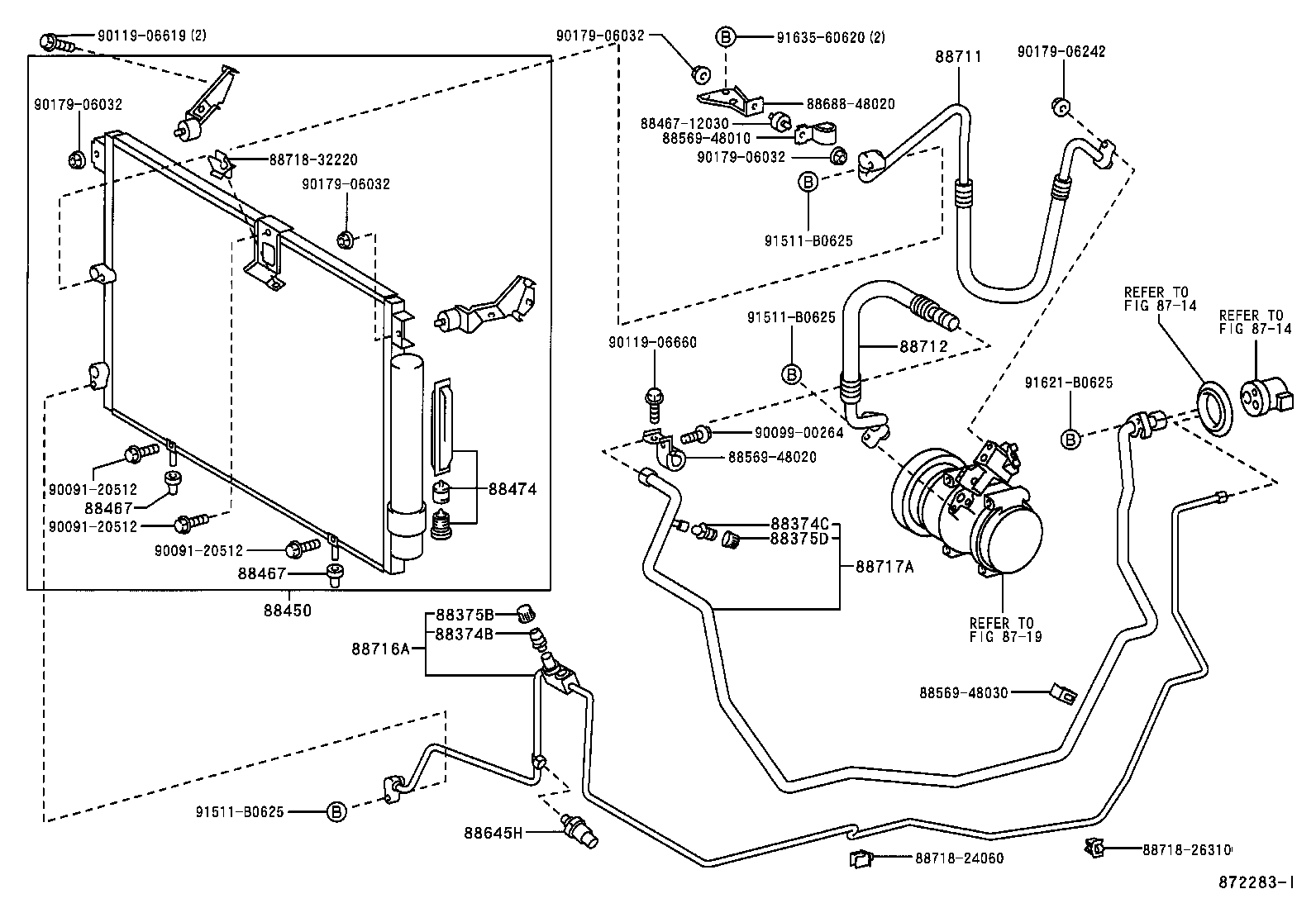 Toyota 88474-22010 DRYER, COOLER