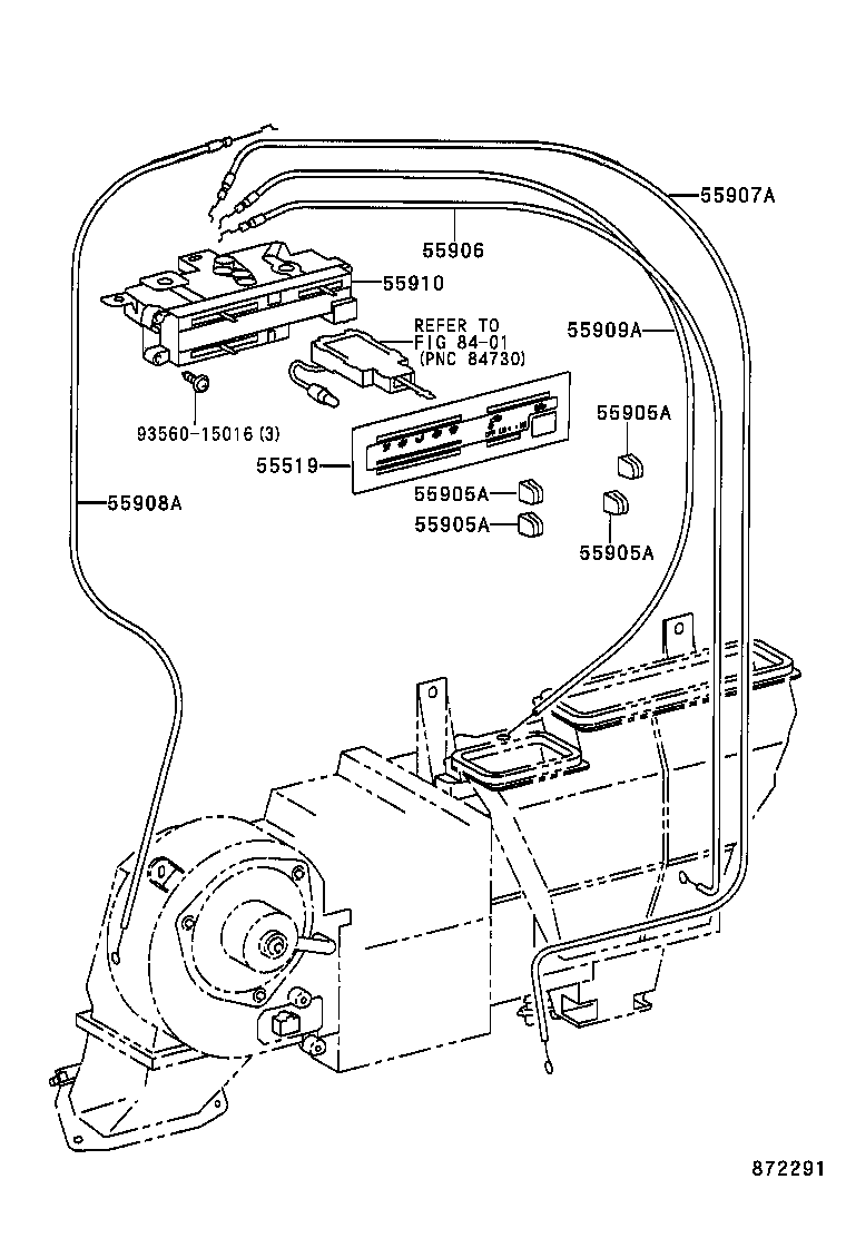 55845-37010 DUCT, HEATER TO REGISTER, NO.3 product image