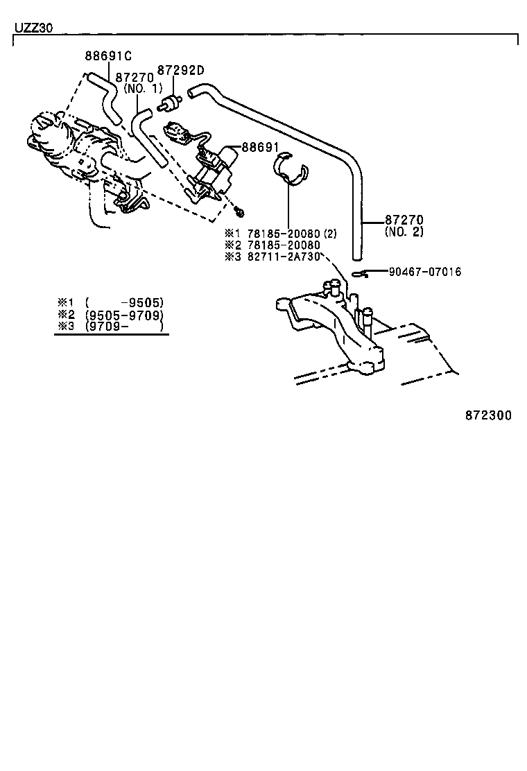 87270-24050 PIPE ASSY, VACUUM product image