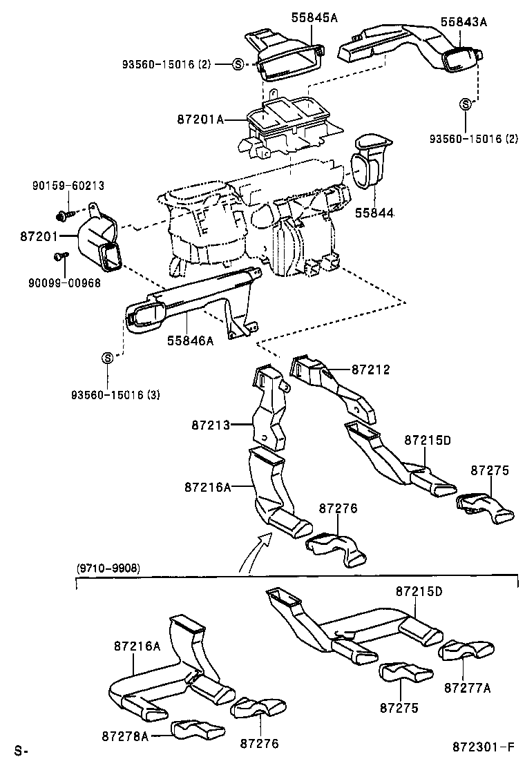 55844-05030 DUCT, HEATER TO REGISTER, NO.2 product image