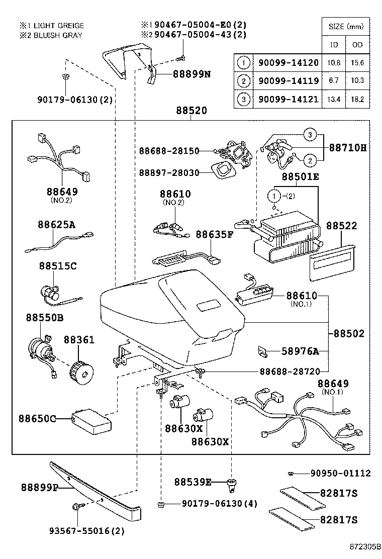 55907-28090 CABLE SUB-ASSY, WATER VALVE CONTROL product image