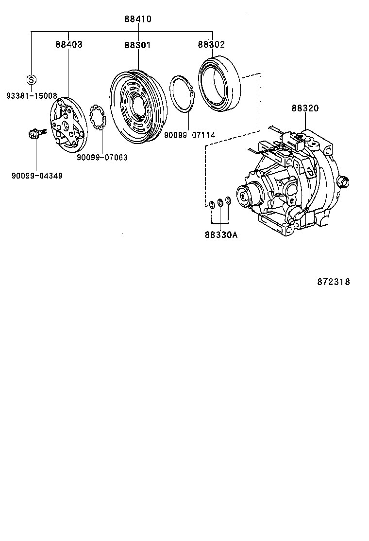 88412-10180 ROTOR SUB-ASSY, MAGNET CLUTCH product image