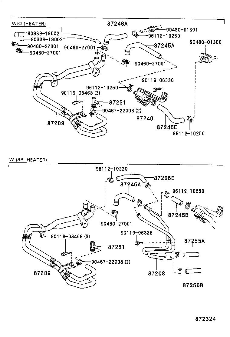 87240-60150 VALVE ASSY, HEATER WATER product image