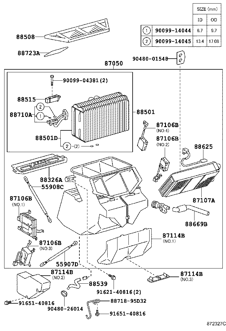 55907-28090 CABLE SUB-ASSY, WATER VALVE CONTROL product image