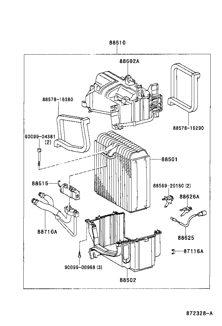 88688-10470 BRACKET, COOLING UNIT, NO.2 product image