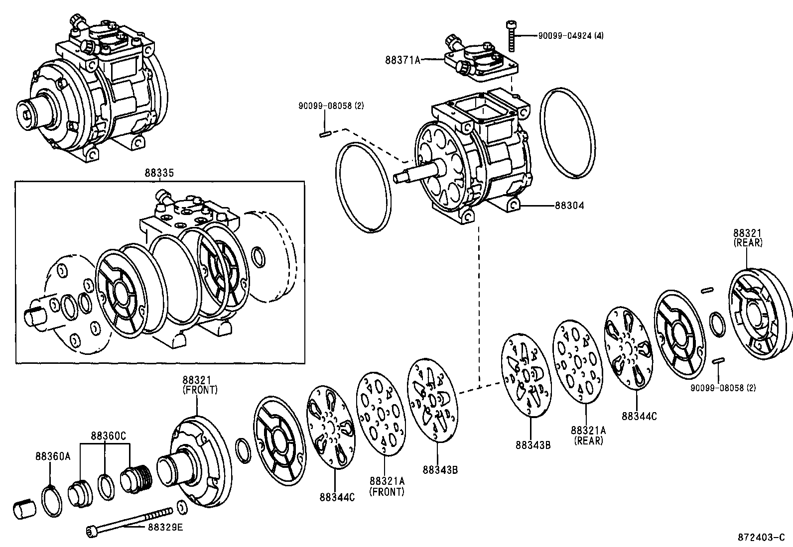 88320-60690 COMPRESSOR ASSY, COOLER product image