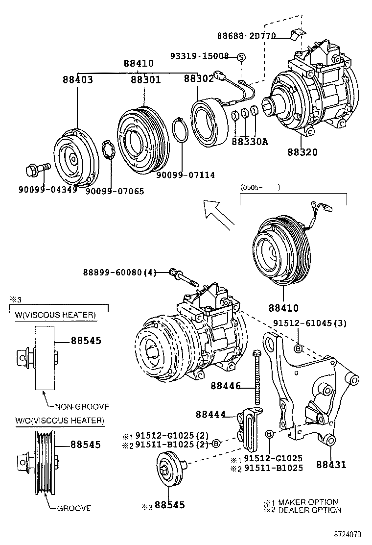 88444-60120 BRACKET, IDLE PULLEY product image