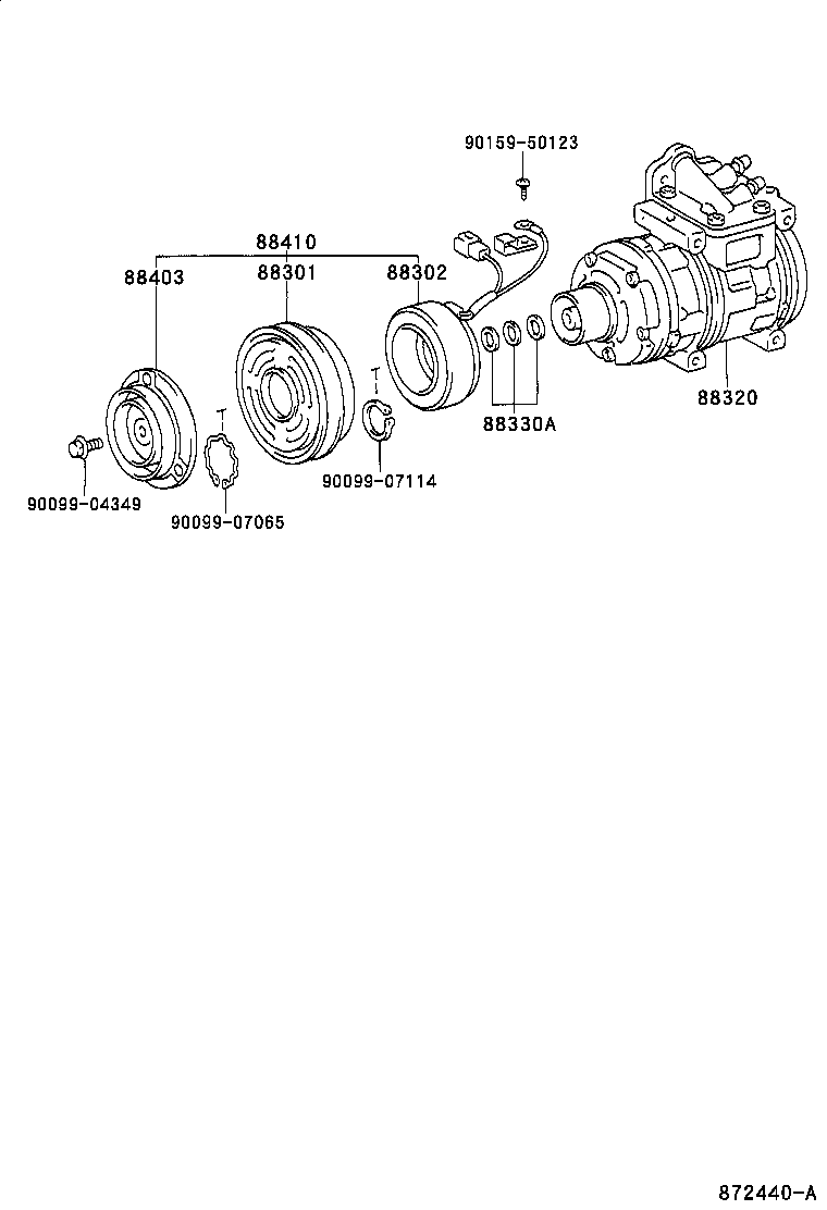 88444-60100 BRACKET, IDLE PULLEY product image