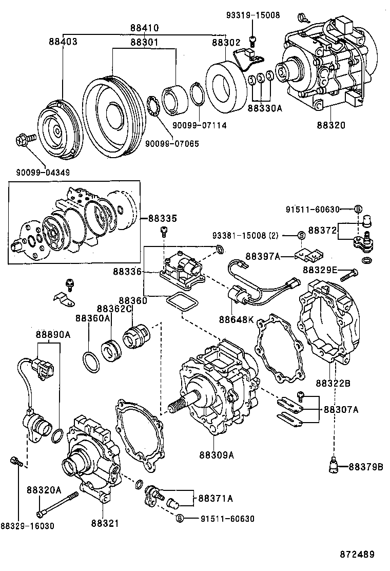 88320-1A040 COMPRESSOR ASSY, COOLER product image