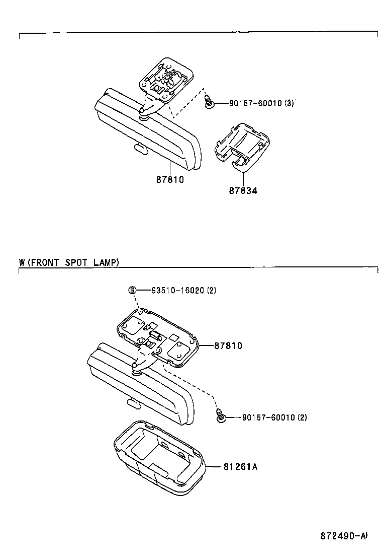 87947-35230 MIRROR, OUTER REAR VIEW, LH product image