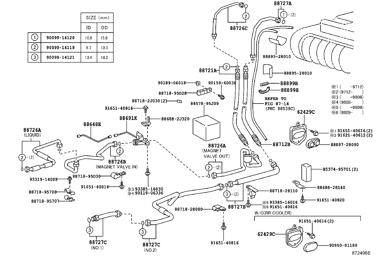 88461-28090 CORE, COOLER CONDENSER product image