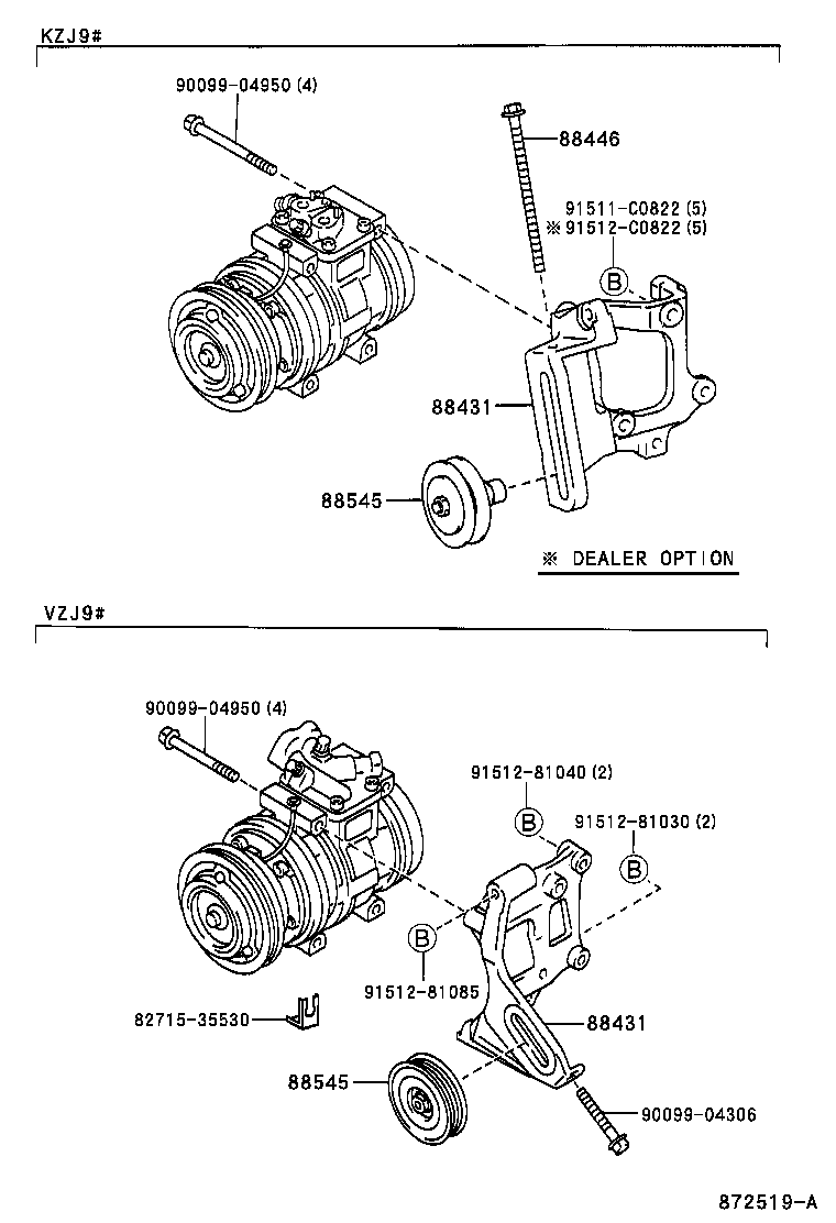 88440-35100 PULLEY ASSY, IDLE NO.2 product image
