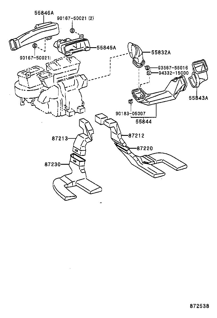 55900-2B080 CONTROL ASSY, AIR CONDITIONER product image