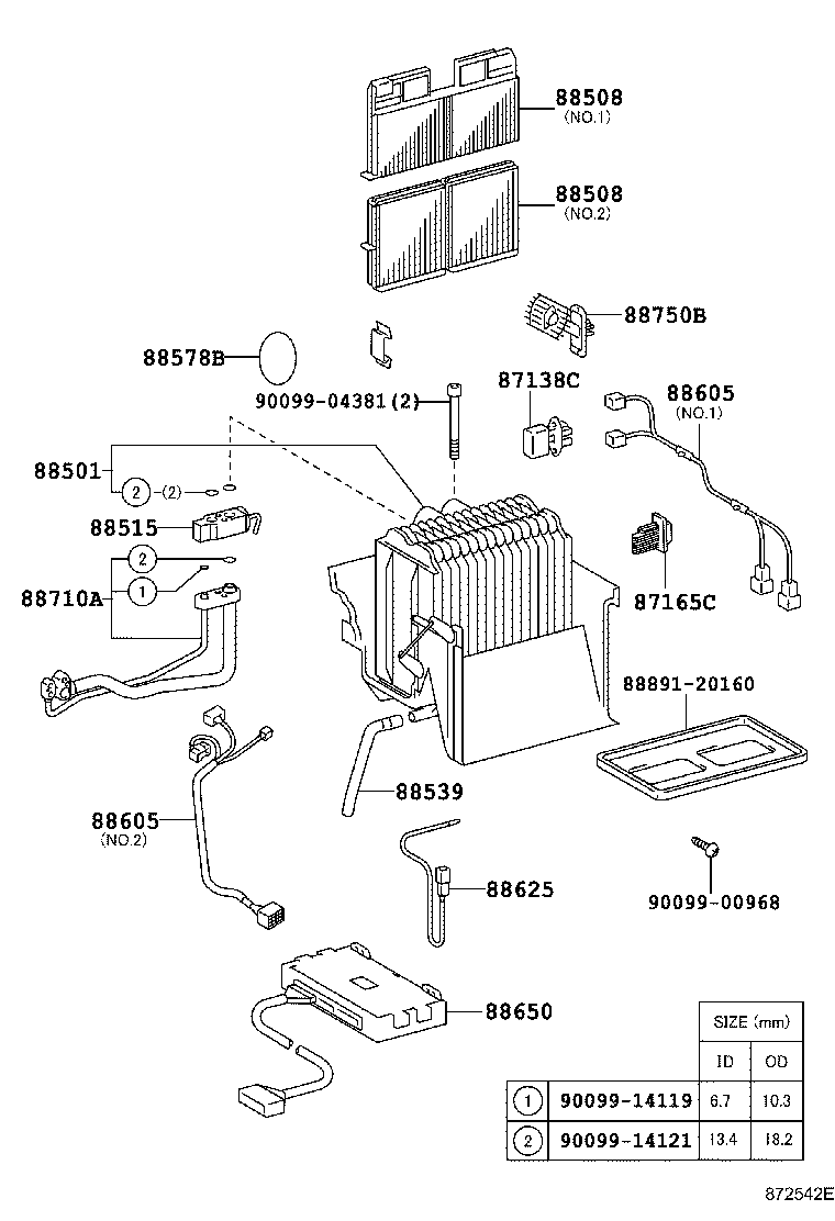 87050-21040 RADIATOR ASSY, AIR CONDITIONER product image