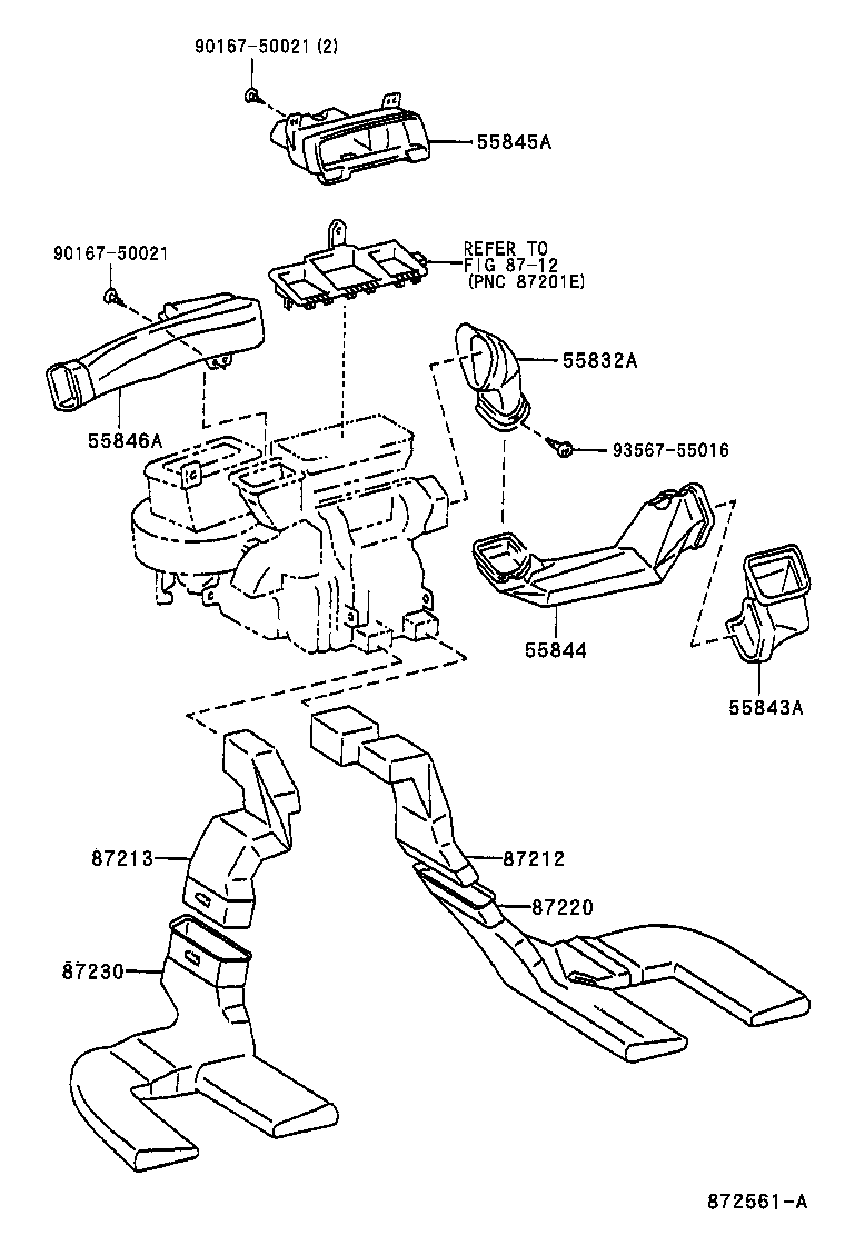 55908-21010 CABLE SUB-ASSY, AIR INLET DAMPER CONTROL product image