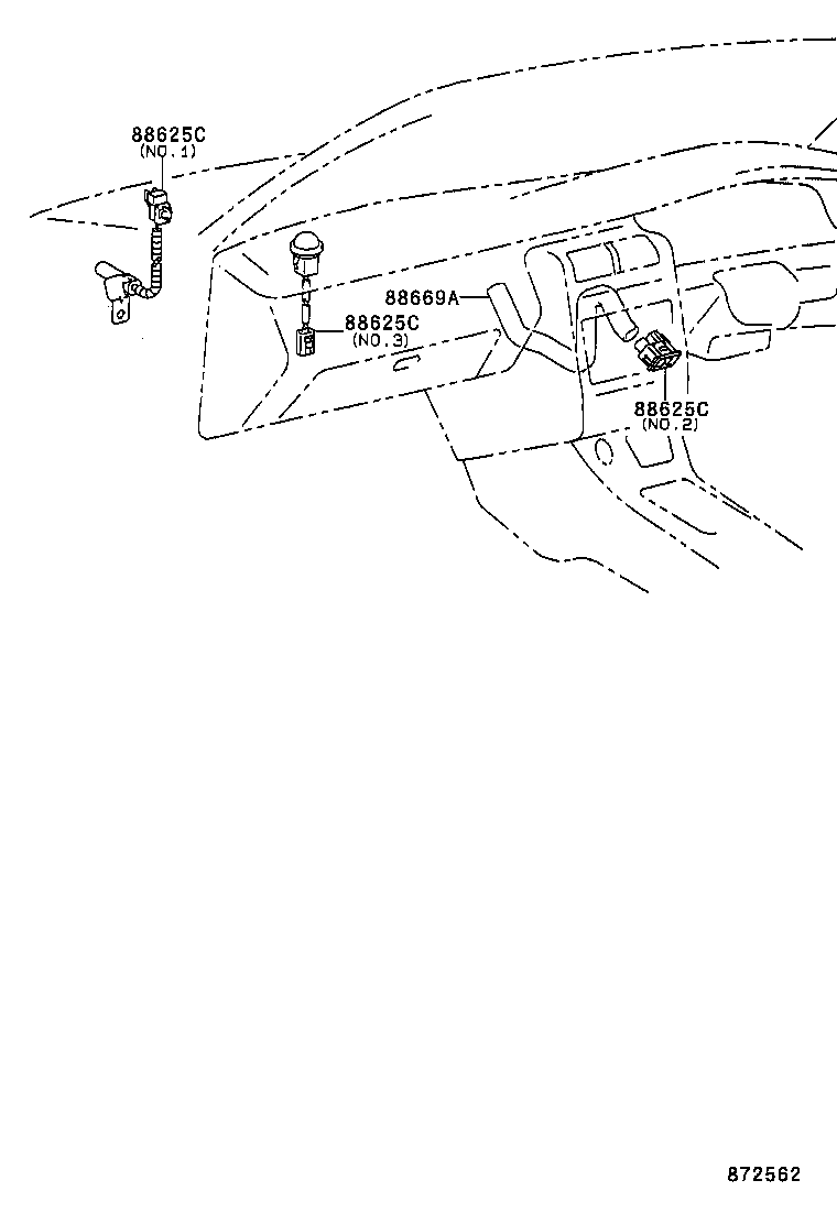 55908-21010 CABLE SUB-ASSY, AIR INLET DAMPER CONTROL product image