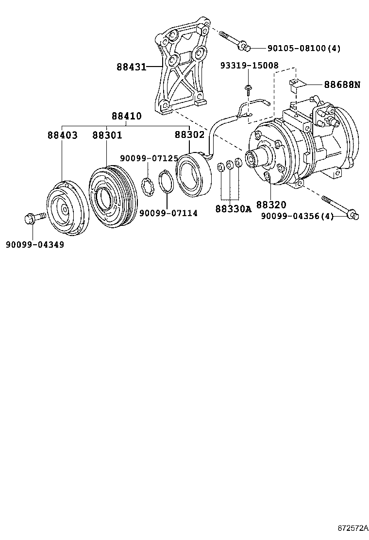 88320-21010 COMPRESSOR ASSY, COOLER product image