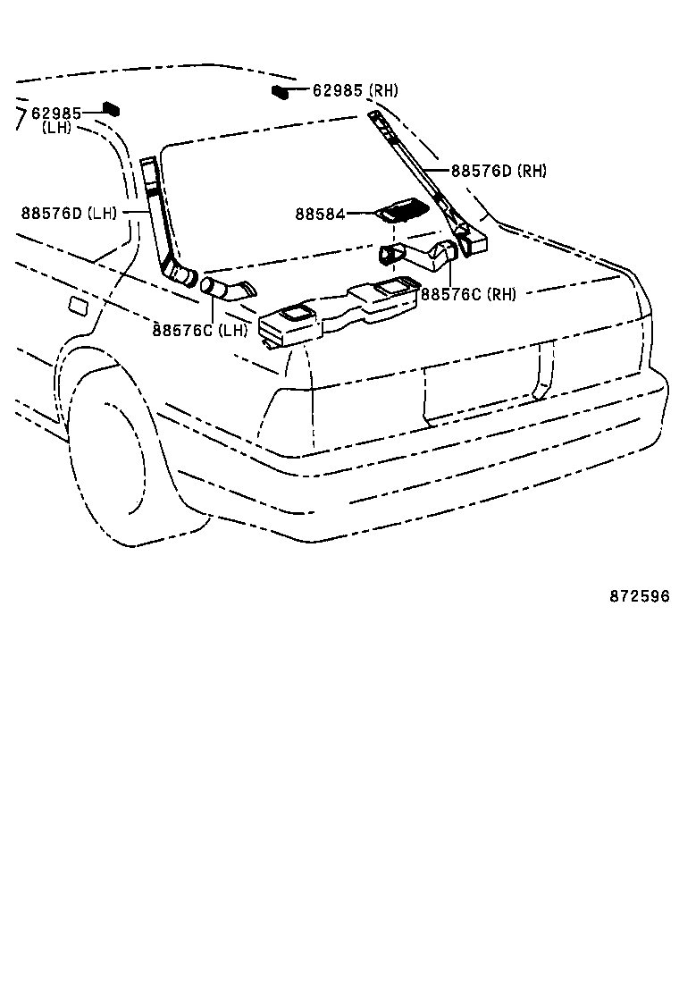 55844-50060 DUCT, HEATER TO REGISTER, NO.2 product image