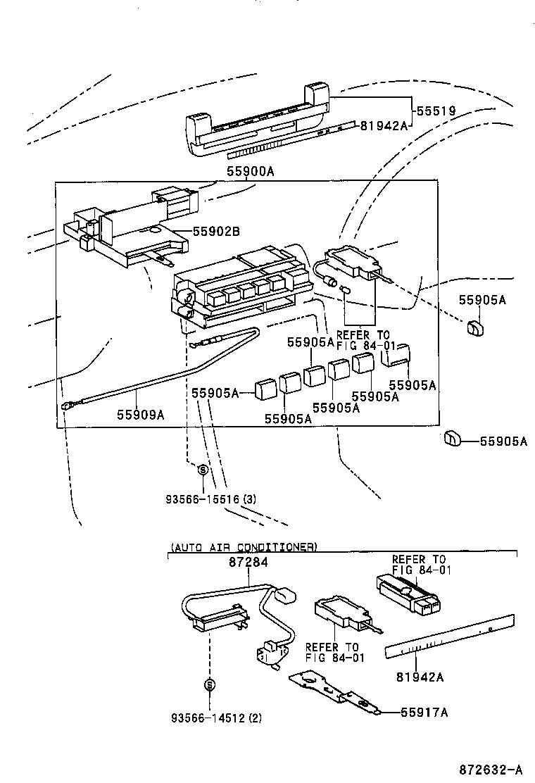 55902-16010 CONTROL SUB-ASSY, HEATER product image