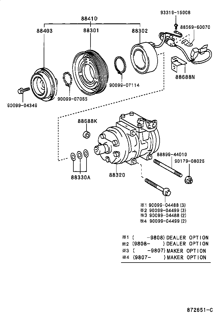 88412-32070 ROTOR SUB-ASSY, MAGNET CLUTCH product image