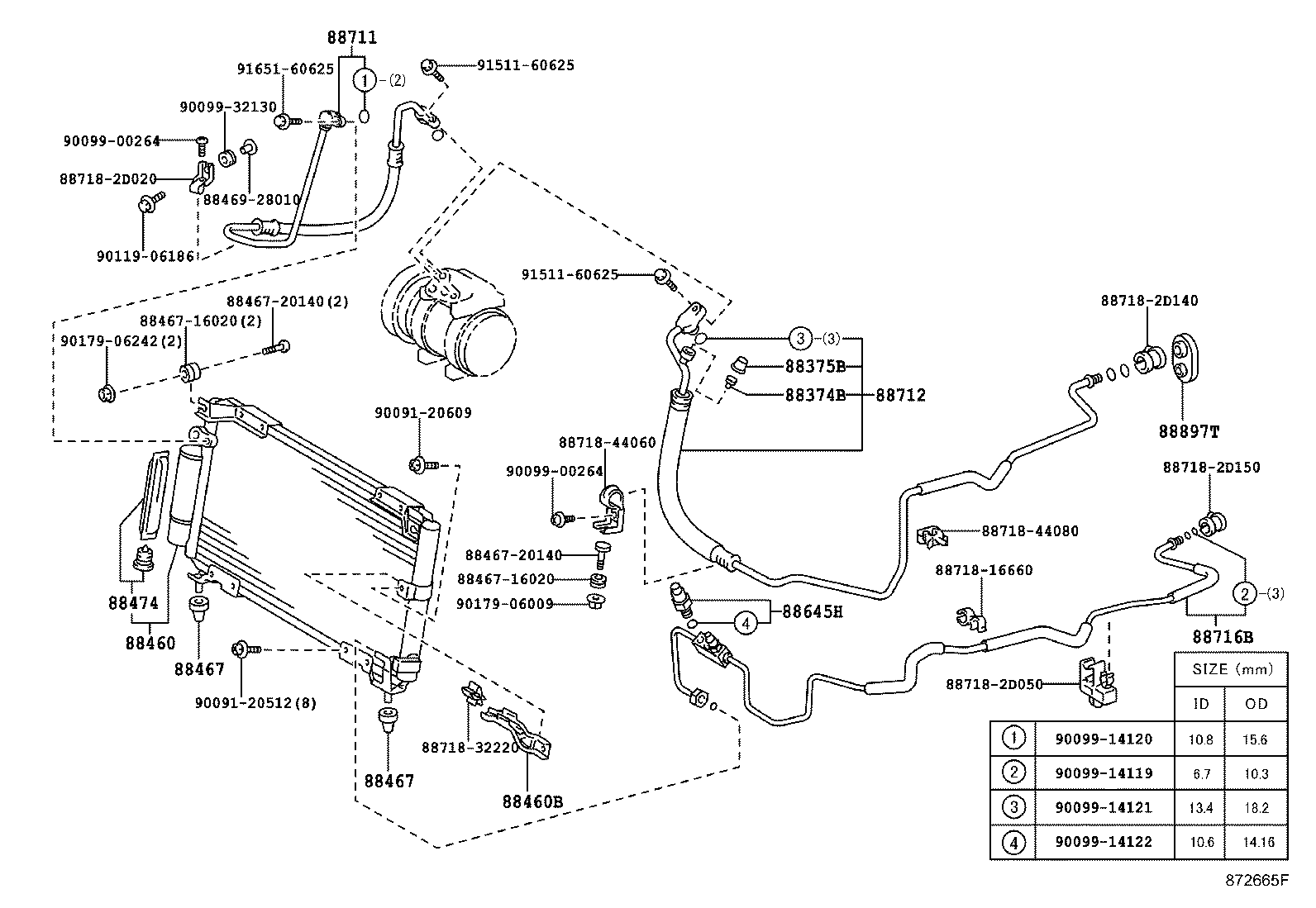88460-44320 CONDENSER ASSY, COOLER product image