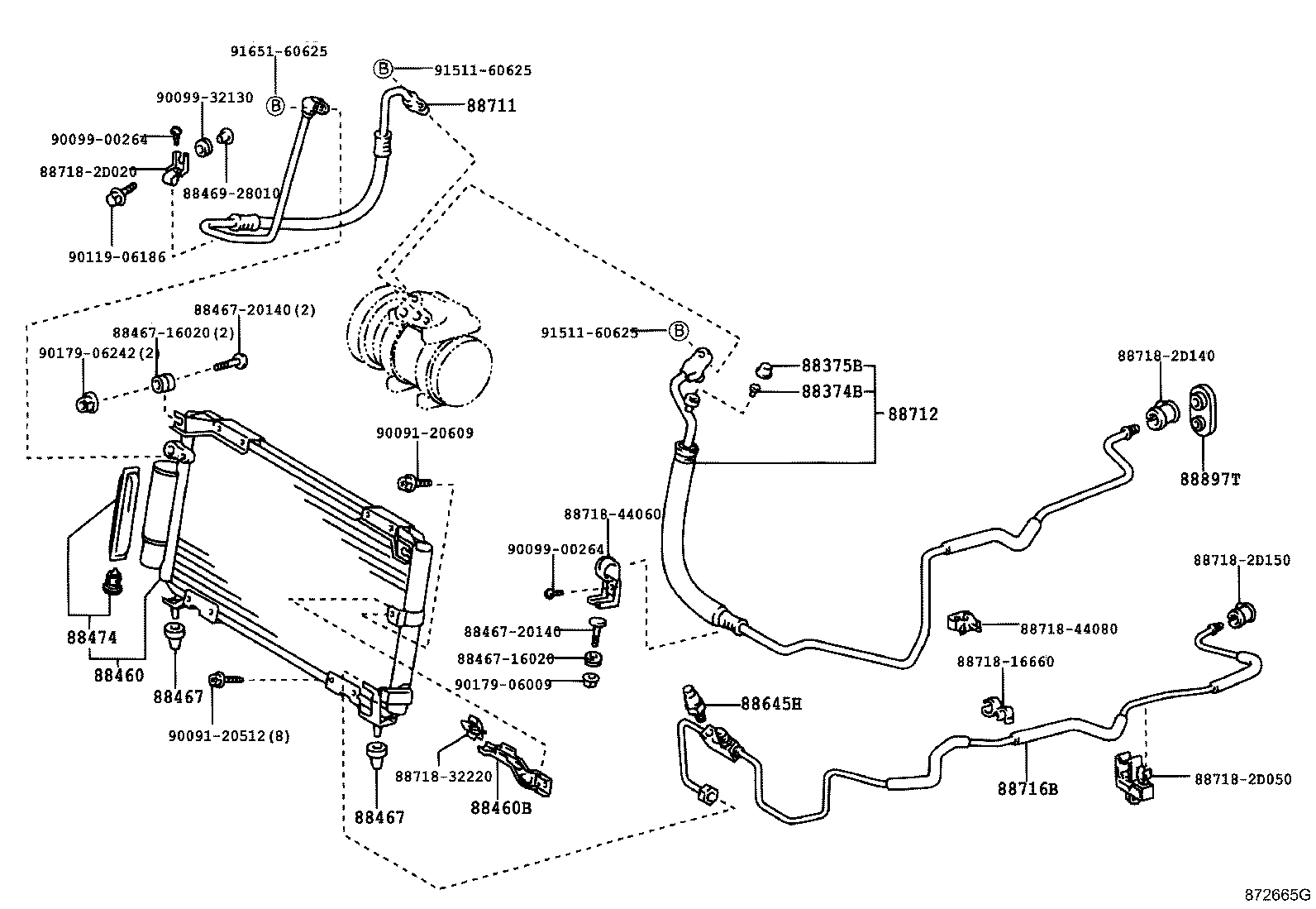 16361-64090 FAN, COOLING (FOR CONDENSER) product image