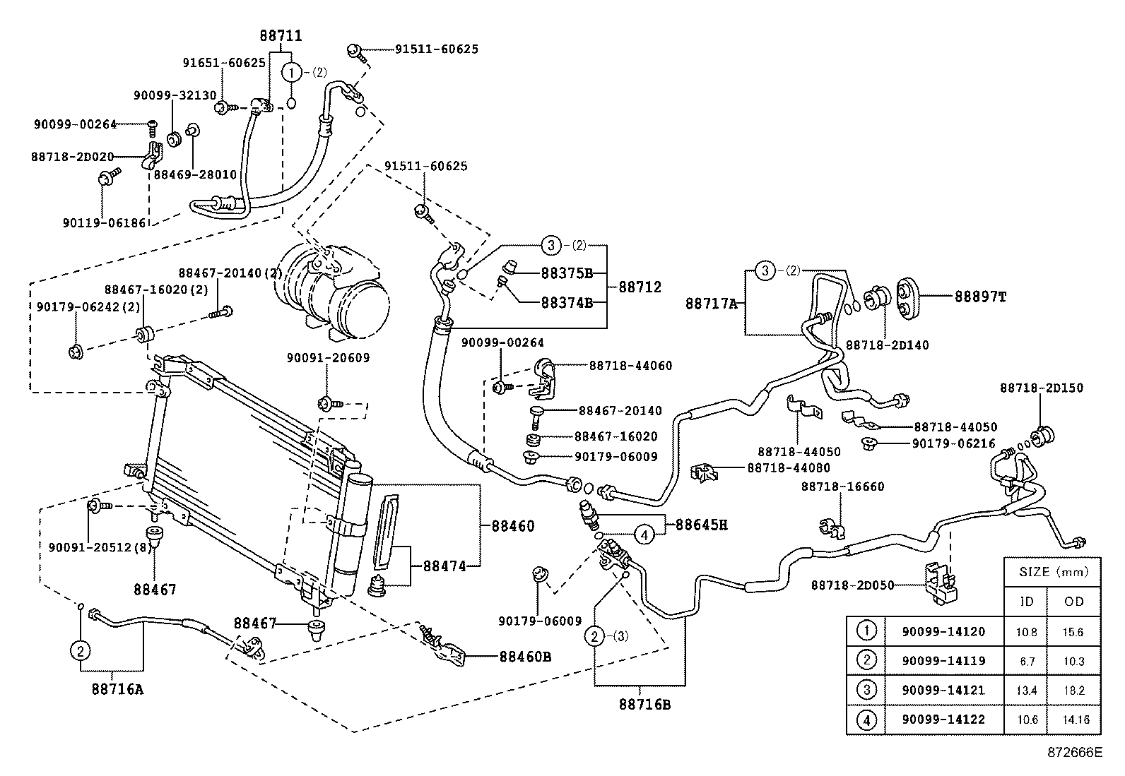 88460-44320 CONDENSER ASSY, COOLER product image
